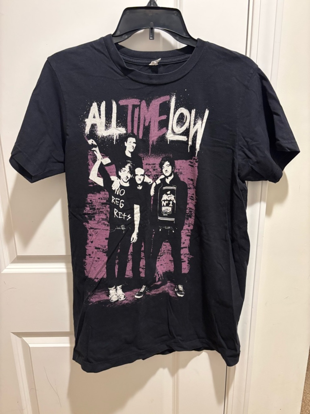 All Time Low Black Graphic Band Tee Music Merch 2010s